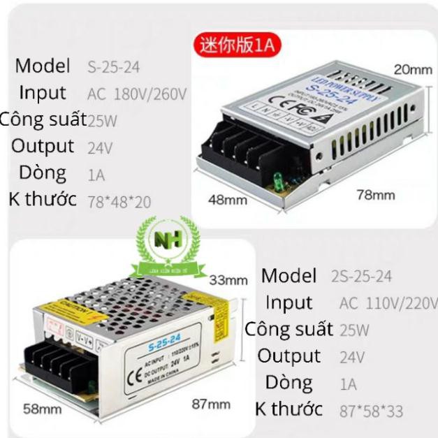 (LKNH) 220V- 24V Power Supply ( 1A, 3A, 5A, 10A, 15A, 20A, 30A ) Nguồn tổ ong 24V đủ dòng Loại Tốt