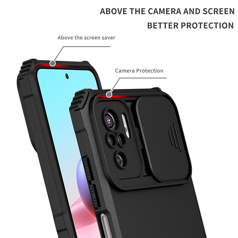Ốp Điện Thoại Chống Sốc Bảo Vệ Camera Cho Redmi Note 10s 8 9 9s Note 10 Pro