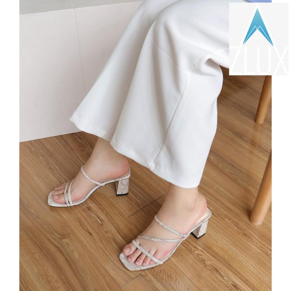 👘 Giày cao gót sandal nữ 7p đẹp đế vuông dây mảnh mũi vuông thời trang cao cấp bAimée & bAmor - MS1664 -lkh* 👘