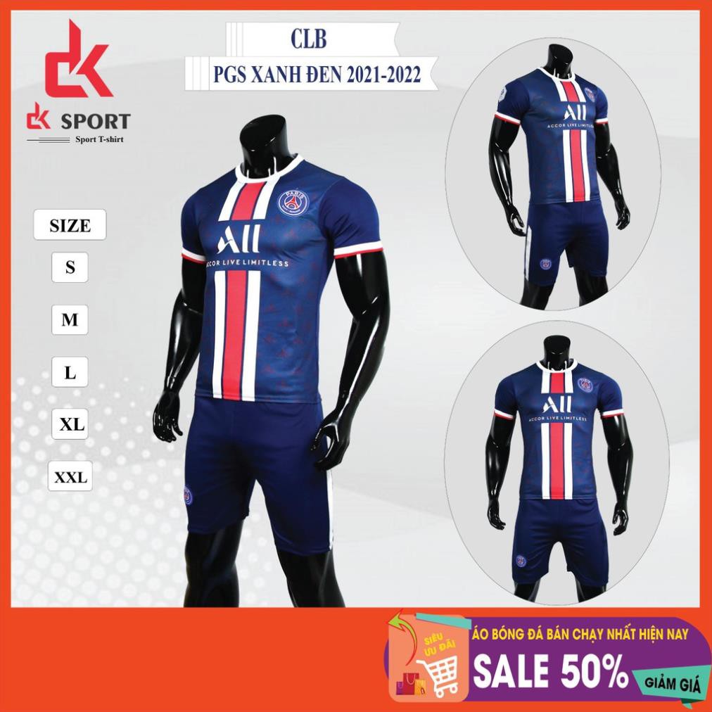 Bộ Quần Áo thể thao, bóng đá CLB PSG mùa 2021 -2022, vải cao cấp chất lượng, thấm hút mồ hôi, thoát nhiệt nhanh.