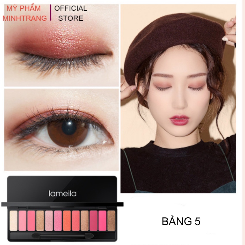Phấn mắt 12 ô Lameila Play Color Eyes 1111,bảng phấn mắt đẹp,lì,mềm mượt đa dạng màu sắc cho đôi mắt long lanh quyến rũ