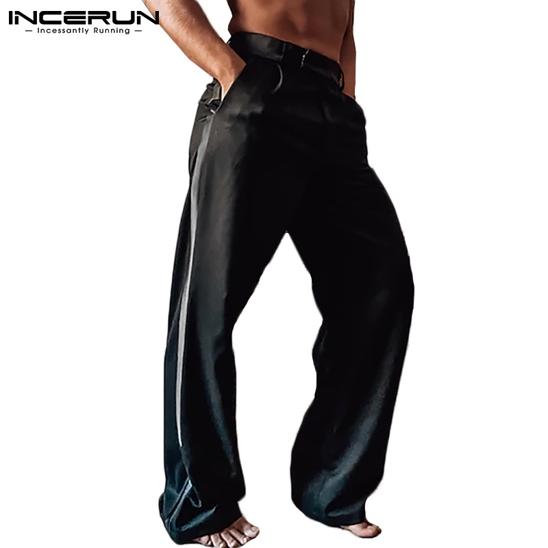 Quần baggy Incerun dáng dài phối màu cá tính dành cho nam