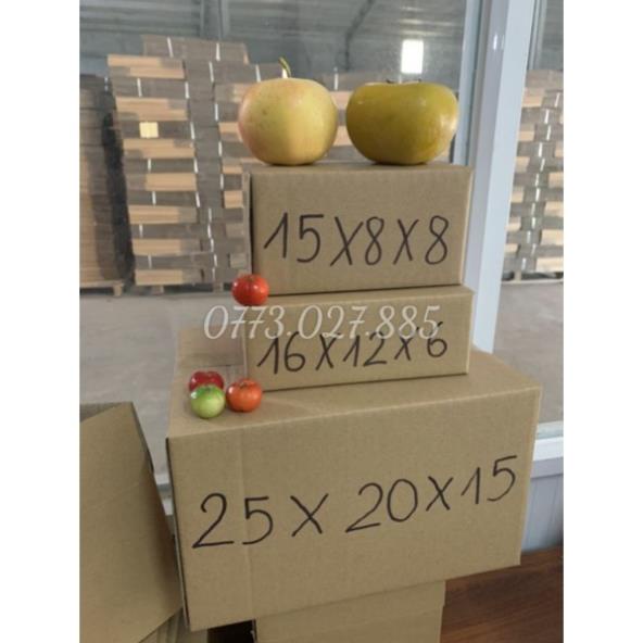 [GIÁ TỐT NHẤT] [25x20x15] Thùng Hộp Carton Đóng Gói Hàng , phụ kiện du lịch