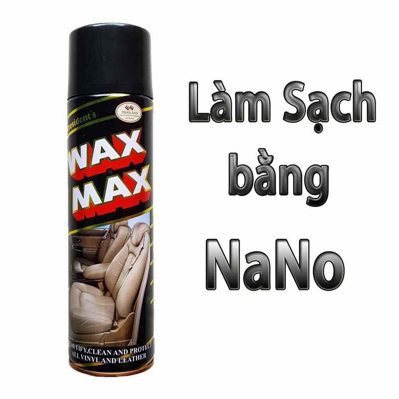 Chai Vệ Sinh Wax Max, Vệ Sinh Nội Thất Ô Tô, Ghế Da, Túi Xách - Chai Dưỡng Da Oto Taplo - WaxMax