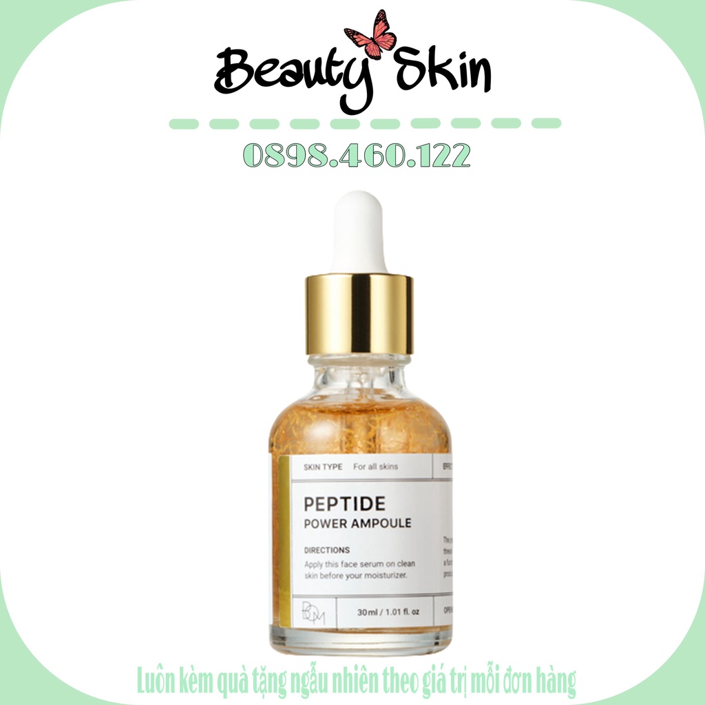 Tinh Chất B.O.M Peptide Power Ampoule 24K Làm Sáng Và Săn Chắc Da 30ml