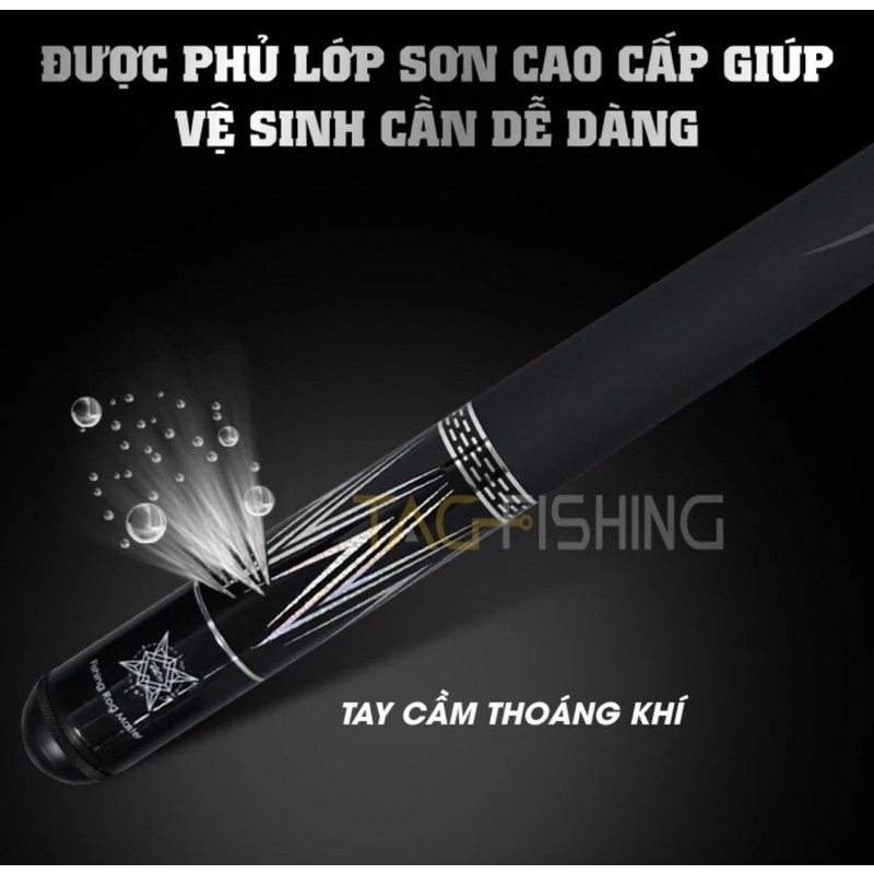 Cân câu tay Đại Hắc Ngư 28i tặng 1 ngọn phụ và hỗ trợ bảo hành 2 lóng trong 1 năm