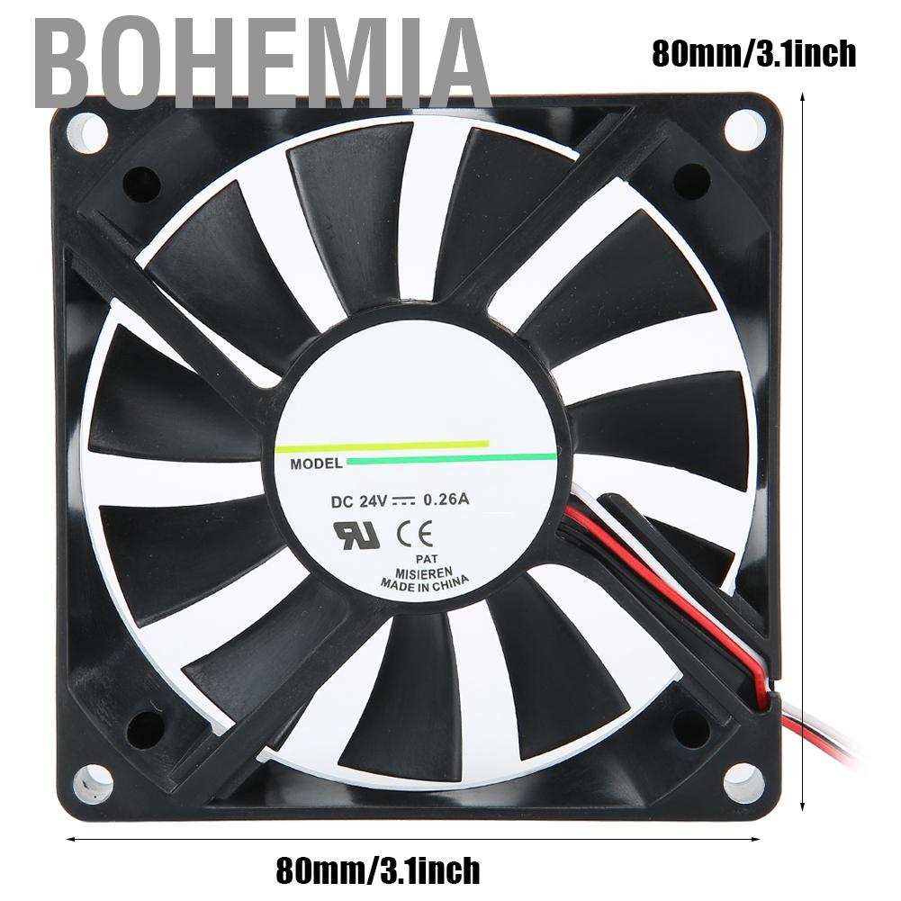 Hộp Tản Nhiệt Làm Mát Máy Tính Phong Cách Bohemia Dc12V 4800rpm 80x80mm