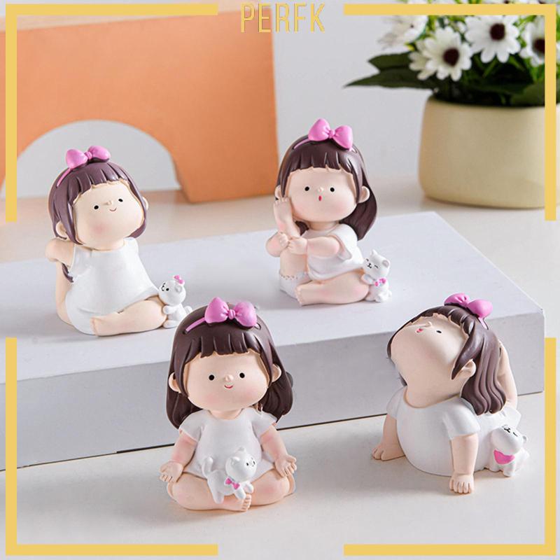 Mô Hình Tượng Cô Gái Tập Yoga Bằng Nhựa Resin Thủ Công Trong Nhà