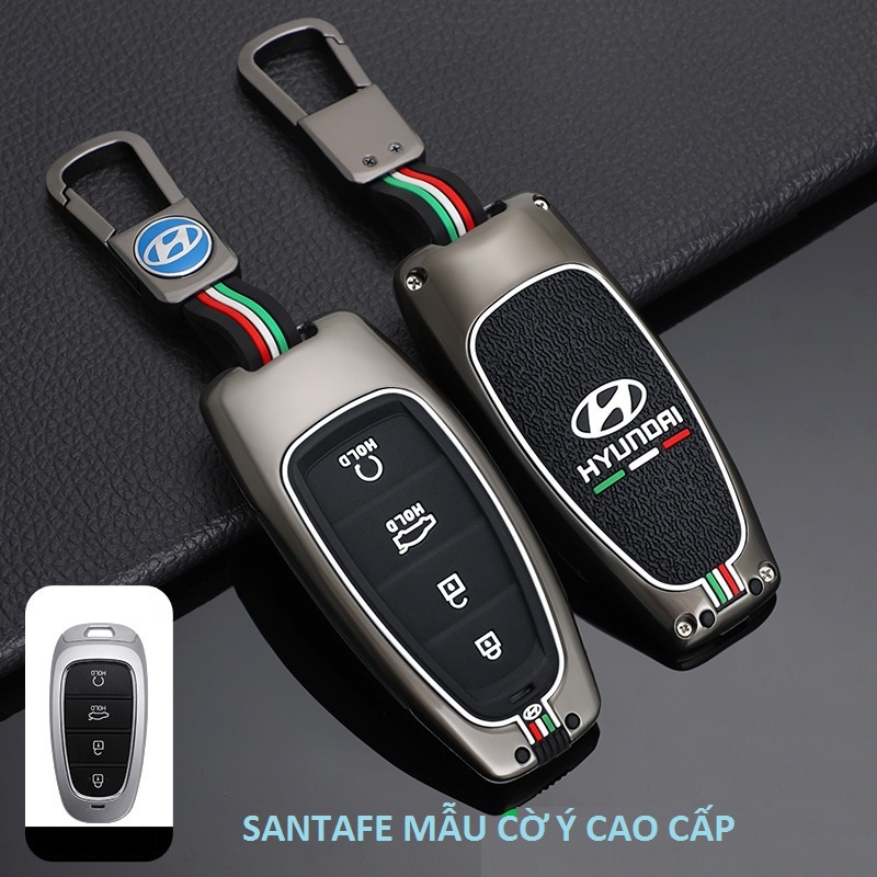 Ốp Bảo Vệ Chìa Khóa Xe Hyundai Santafe 2021 - 2022, Tucson 2022 Bằng Hợp Kim Cao Cấp