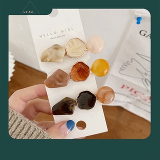 Cặp Tóc Nữ Đính Đá Kẹp Tóc Cao Cấp Phong Cách Hàn Quốc Cặp Tóc Nhựa Resin Hàn Quốc Cao Cấp_Leau CT52