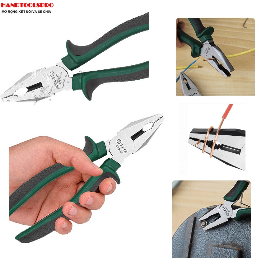 Sata 05503 Kìm điện cao cấp 6-7-8 inch