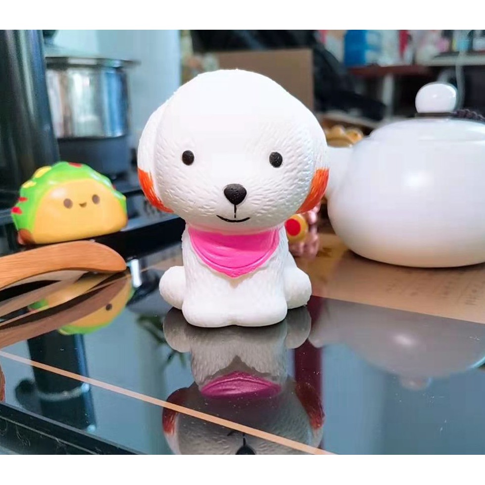 Xinran❤️Đồ Chơi Mềm Nở Chậm Làm Từ PU Hình Chú Chó Dễ Thương