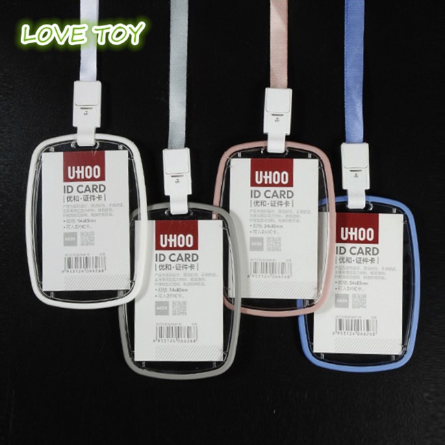 Bao Đựng Thẻ ID Bằng Acrylic Trong Suốt Nhiều Màu Không Kèm Dây