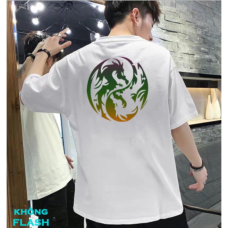 [Video] Áo thun nam nữ form rộng Phản Quang 7 Màu Tay Lỡ Unisex DRAGON Cực Đẹp - áo phông 360 clothing