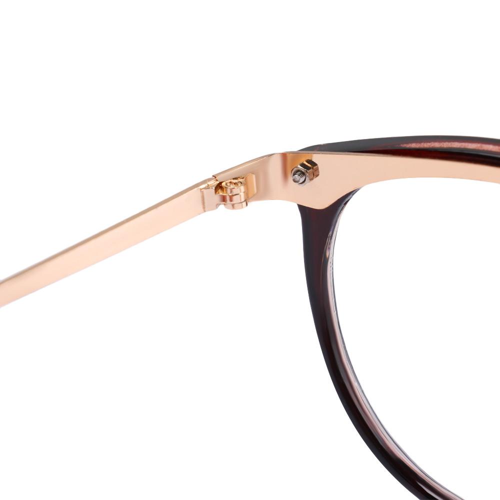 EUCA Kính Mát Gọng Kim Loại Họa Tiết Da Báo Phong Cách Retro Thời Trang Unisex