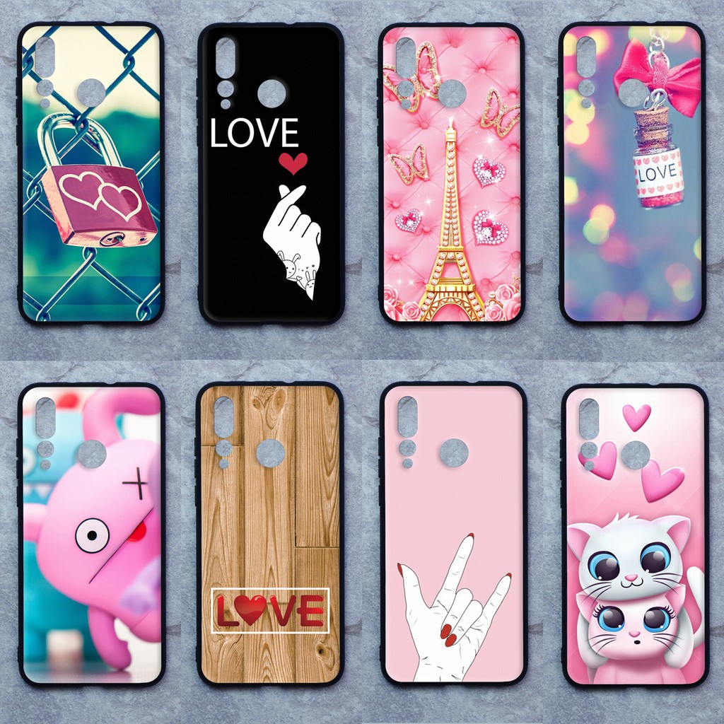 Ốp lưng Huawei Nova 4 Inlove Pattern Soft Edge Hard Back Điện thoại di động