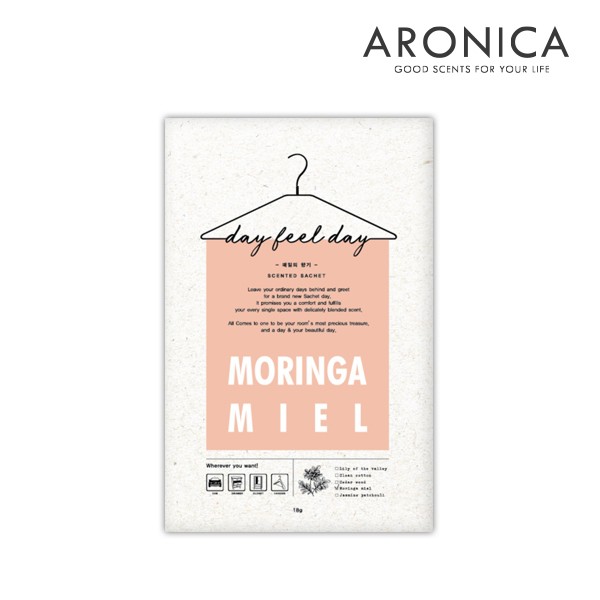 Túi Thơm Đa Năng Aronica Day Feel Day - Moringa Miel Hoa Chùm Ngây 18g