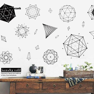 Sticker dán tường họa tiết hình học độc đáo