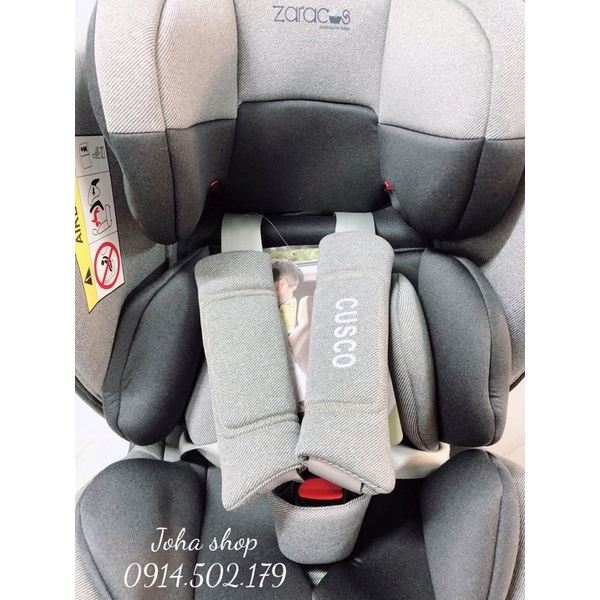 Ghế ngồi ô tô trẻ em có isofix, xoay 360, dành cho bé 0-12 tuổi - ZARACOS CUSCO 6406