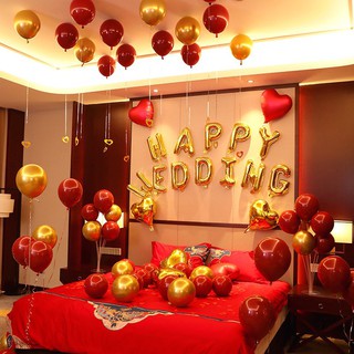 SET BÓNG BAY TRANG TRÍ PHÒNG CƯỚI HAPPY WEDDING - MS988