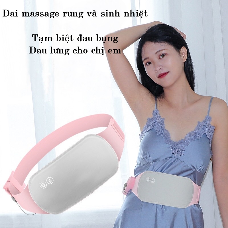 Đai massage bụng giảm đau lưng, bụng phụ nữ kỳ kinh nguyệt