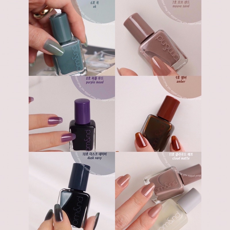 [00-11] Sơn móng tay xinh xắn Romand Mood Pebble Nail 7g