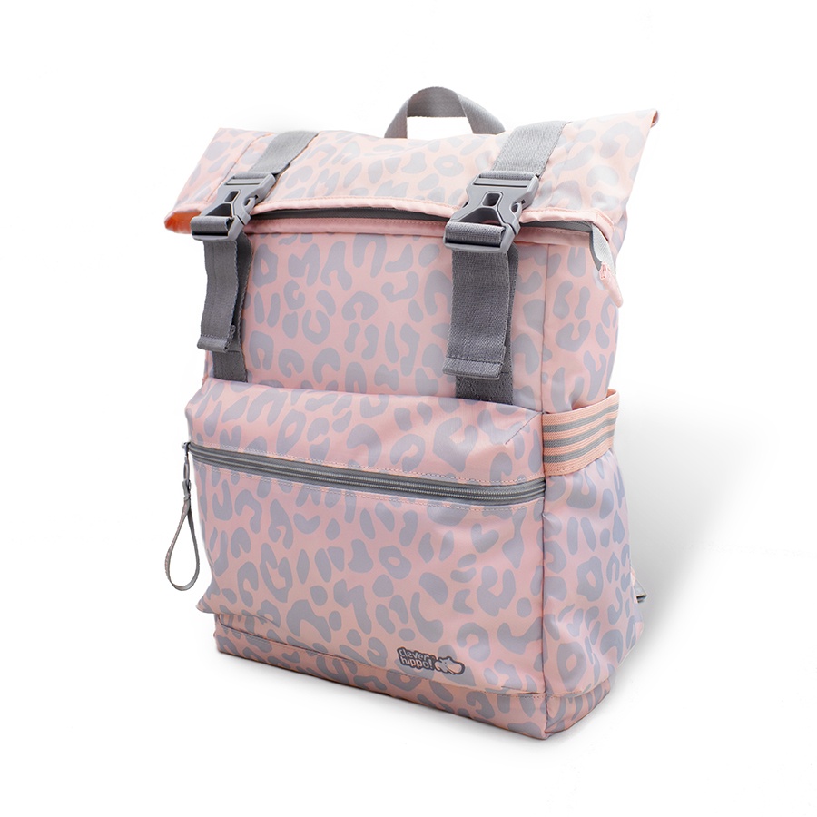 Ba Lô CLEVERHIPPO Kool Urban Roller Da Báo BKU5202/PINKGREY
