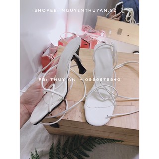 (Order) Sandal buộc dây cao gót 9cm {VIDEO +ẢNH THẬT}
