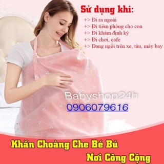 Khăn Choàng Cho Bé Bú, Khăn Choàng Che Nắng, Khăn Choàng Cho Trẻ Sơ Sinh khuyến mãi 50% khi follow shop