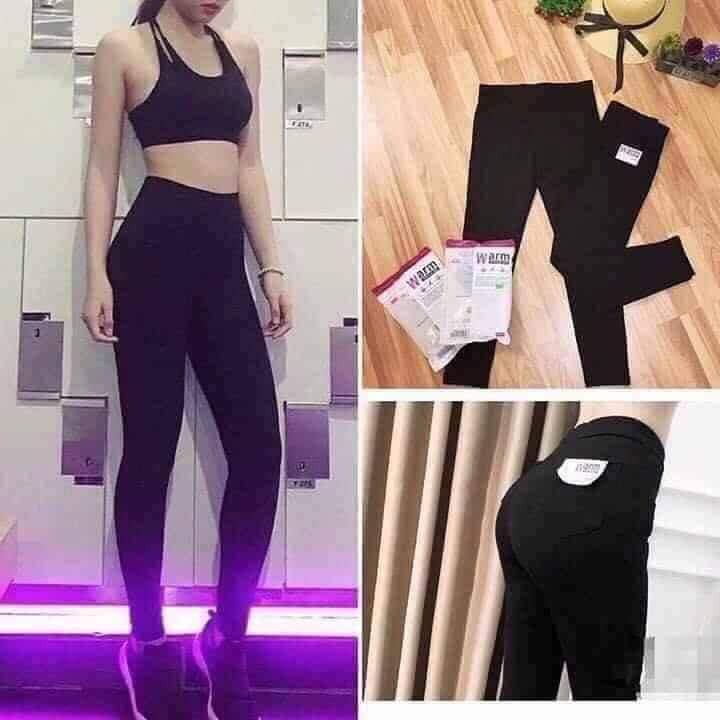 Quần Legging Nữ WARM𝑭𝑹𝑬𝑬𝑺𝑯𝑰𝑷Quần Tregging Cạp Chun Cao Cấp Lưng Cao Co Giãn 4 Chiều