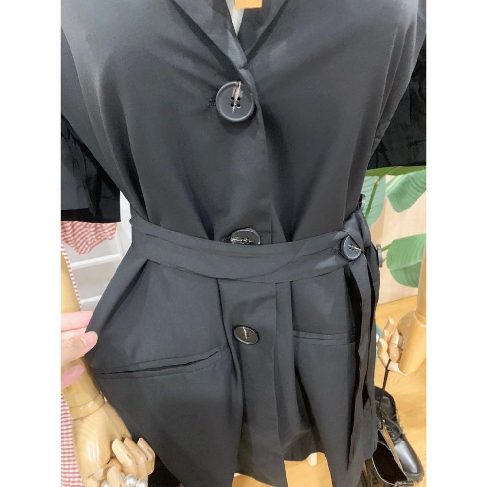 Áo vest nữ blazer tay ngắn quảng châu [VIDEO + ẢNH THÂT] 2  màu trắng và đen phong cách Hà Quốc, ulzzang A98 | BigBuy360 - bigbuy360.vn