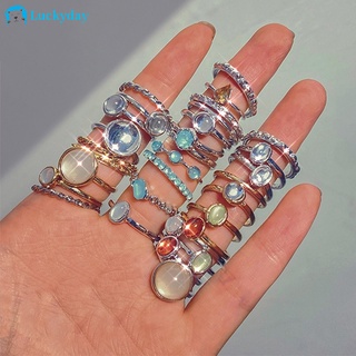 Bộ nhẫn kim cương cổ điển Ngọc trai Zircon có thể điều chỉnh đơn giản ​Nhẫn Nữ Phụ Kiện Trang Sức