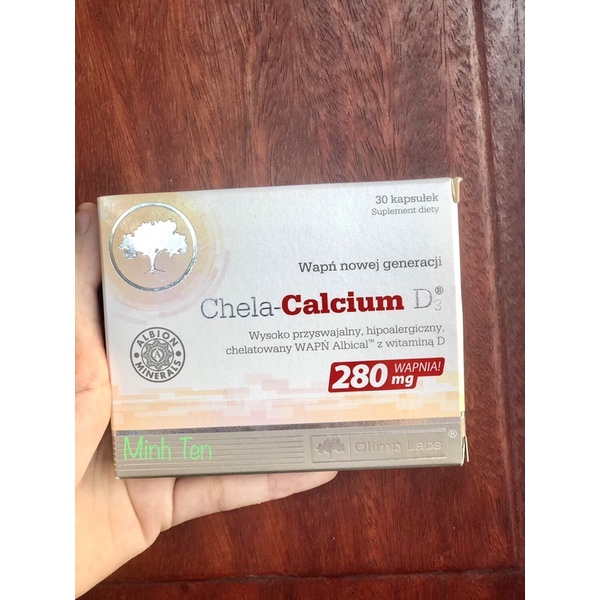 Chela Calcium D3 Canxi hữu cơ dễ hấp thu (hàng chính hãng, quét mã QR)