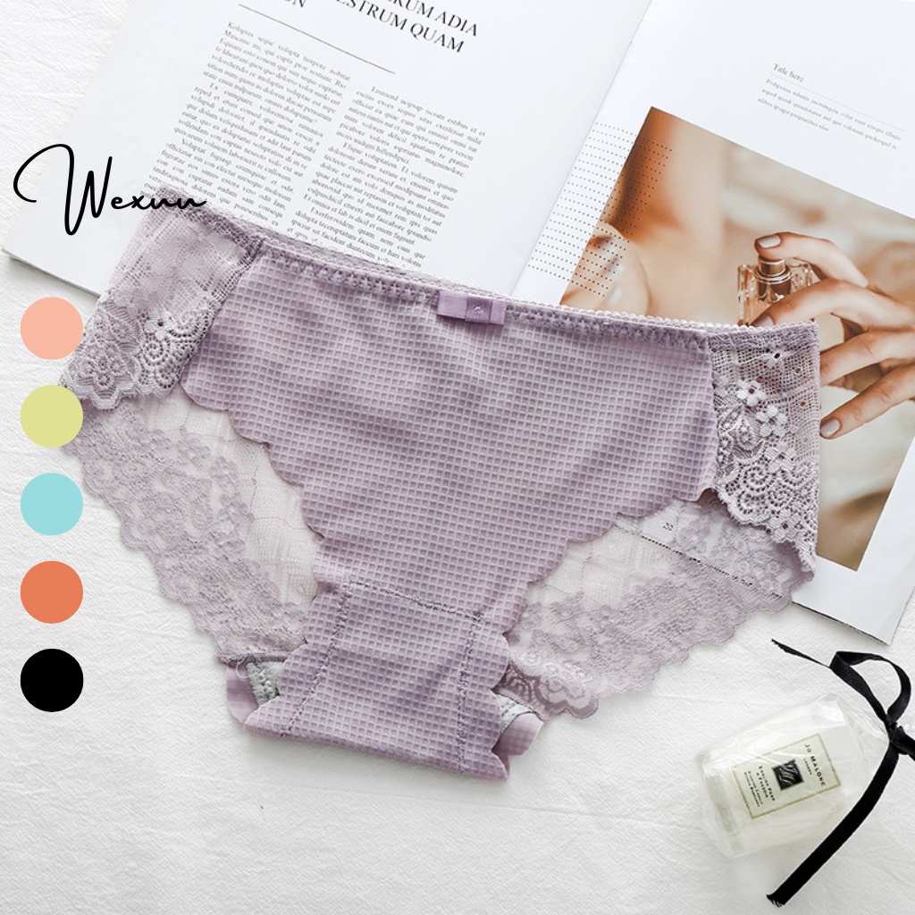 Quần lót ren chất liệu mềm mại thông thoáng, kiểu dáng sexy - Wexuu Design QC04
