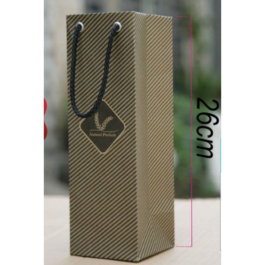 SIÊU RẺ_Combo 20 Túi Kraft Vuông Đứng (Mẫu 20) Size 26x8.5x8.5cm