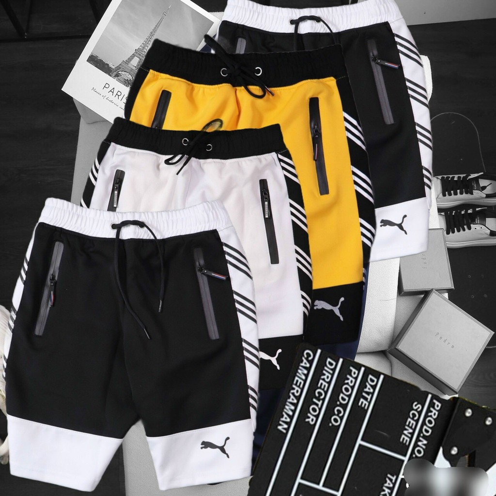 Quần Thể Thao Nam H&P-SP002 Short Puma Thun Lanh Chuẩn Đẹp
