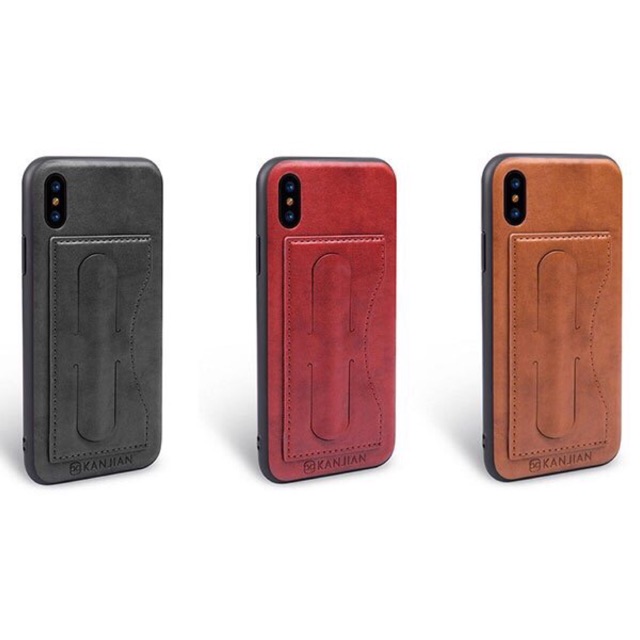 Ốp da kanjan cài thẻ 6,6p,7,7p,8,8p,x,s8,s8+,s9,s9+