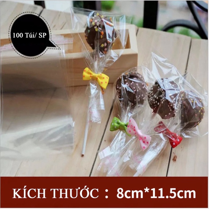 Túi đựng kẹo mút, túi gói kẹo, nhiều kích thước, 100 túi/sp - VUA BAO BÌ