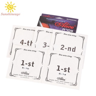 SUNAGE- ~Alice Pro Violin Strings EADG 4/4 Nylon Core Full Size Extra Single E String  readystock hot sale 2021 new【SUNAGE-HOT Fashion】