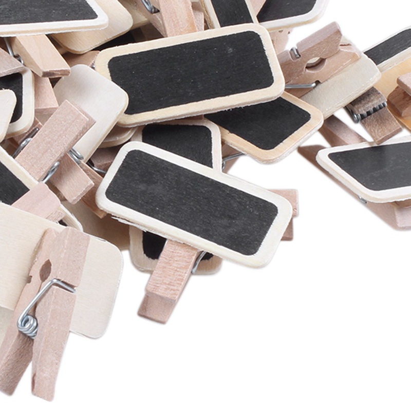 Bảng Đen Mini 150 Kẹp Gỗ Dùng Ghi Chú Đánh Dấu Số