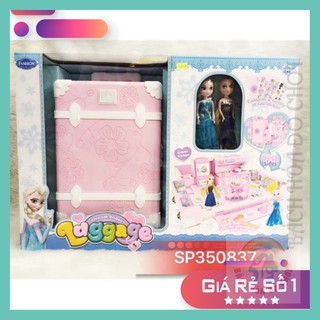 HCM- Đồ chơi Vali Dreamhouse Elsa-Anna nội thất nhà Frozen 2 búp bê , 1368-142