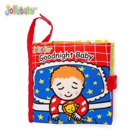 [MẪU MỚI] Sách vải ú òa Jolly Baby Goodnight chủ đề lật mở tương tác cùng bé