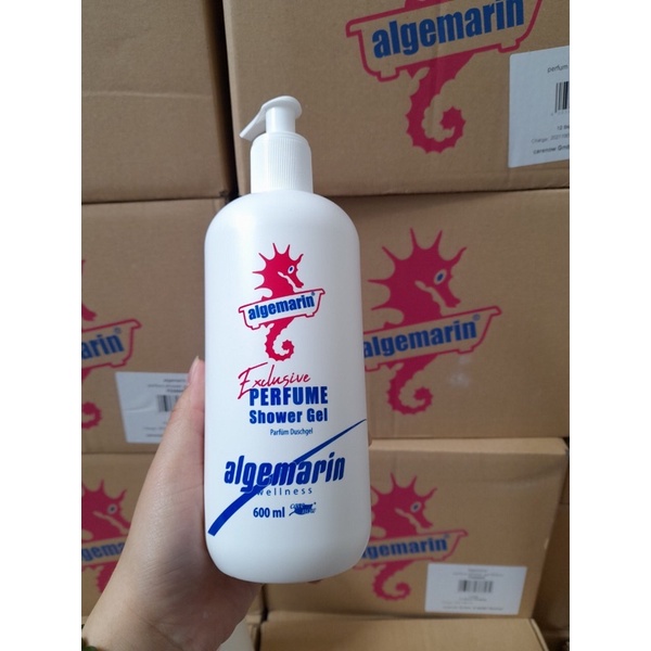 Sữa tắm cá ngựa ALGEMARIN 300ml/500ml Đức, hương nước hoa chai nhọn vòi germany perfume shower gel soap