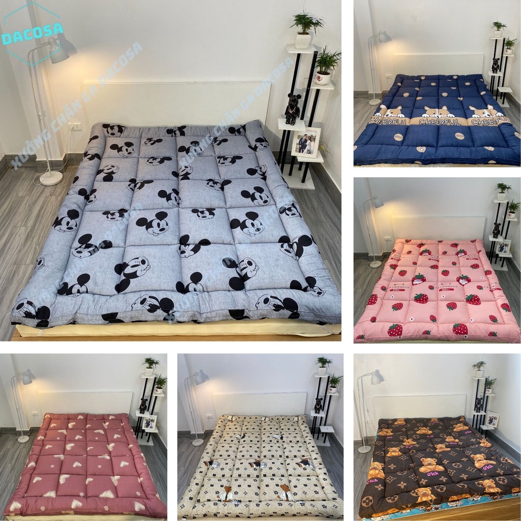 Topper nệm dày 8cm mẫu mới nhất tấm topper tiện nghi cao cấp gấp gọn gàng khi không sử dụng