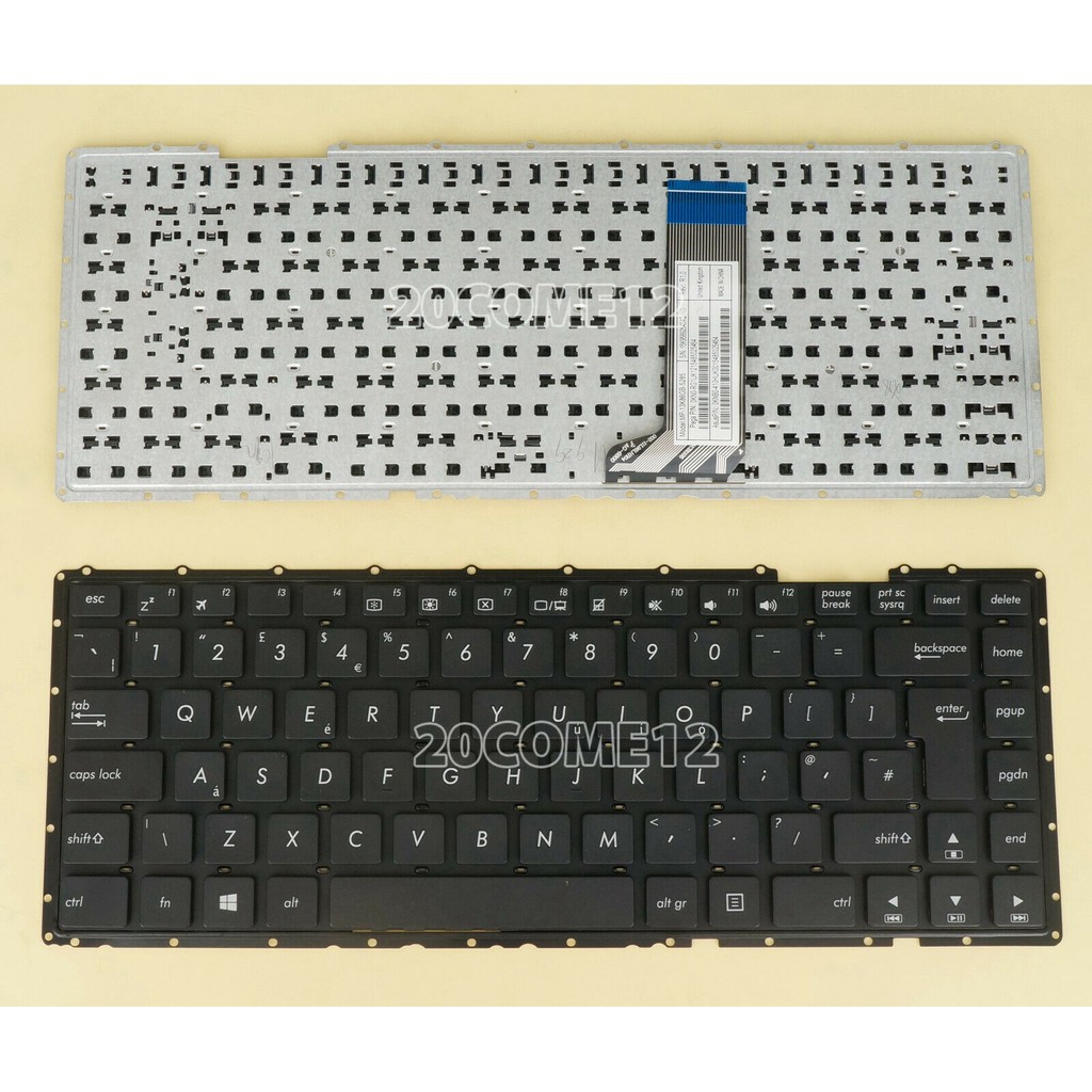 Bàn phím laptop Asus R411MA X453MA X403MA P453MA TP450LA A456U X456U(có hướng dẫn kèm video lắp ráp phím)