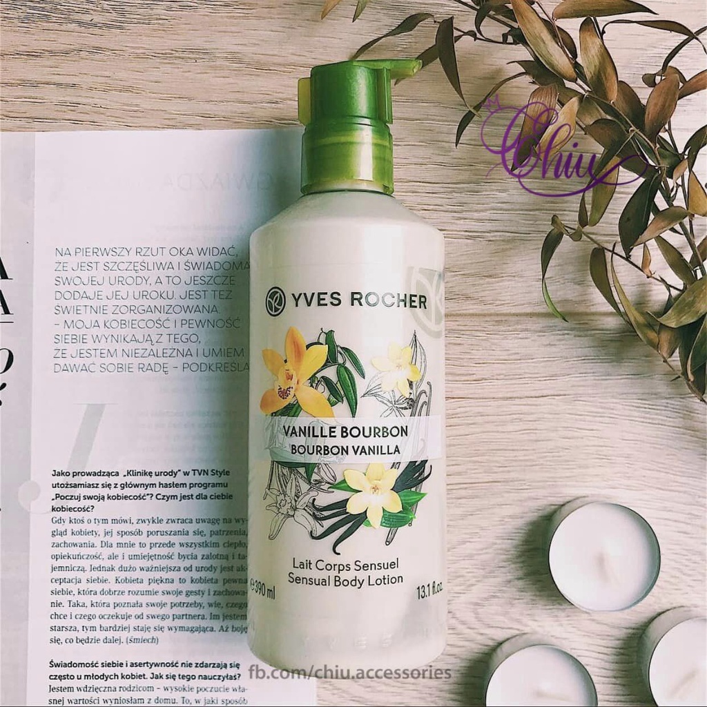 Sữa Dưỡng Thể Yves Rocher Body Lotion 390ml chiết xuất từ thiên nhiên dưỡng da mềm mịn