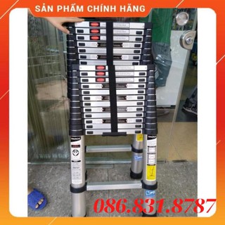 [ RẺ VÔ ĐỊCH ]  THANG NHÔM RÚT 3M8 HAKACHI NHẬT BẢN HT380CP - BH 2 NĂM [ HÀNG TỐT NHẤT ]
