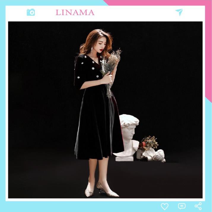 Đầm đính hoa sang trọng đi tiệc cho các chị