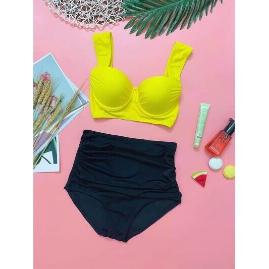 Set Bikini , Đồ Bơi 2 Mảnh Quần Cạp Cao Nhiều Màu | BigBuy360 - bigbuy360.vn