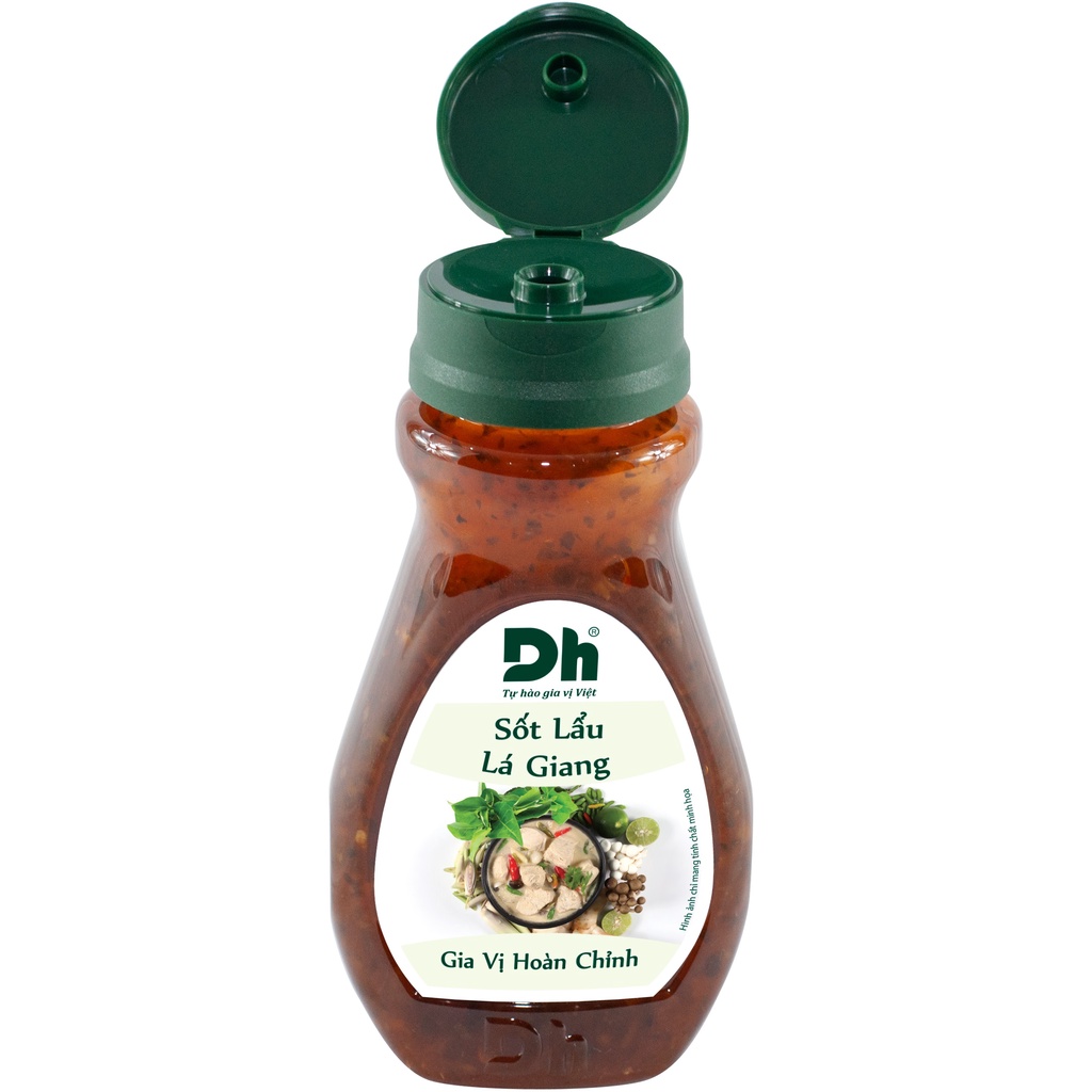 Sốt lẩu lá giang Dh Foods gia vị hoàn chỉnh nấu nước dùng lẩu lá giang sẵn thành phần tự nhiên lọ 200gr